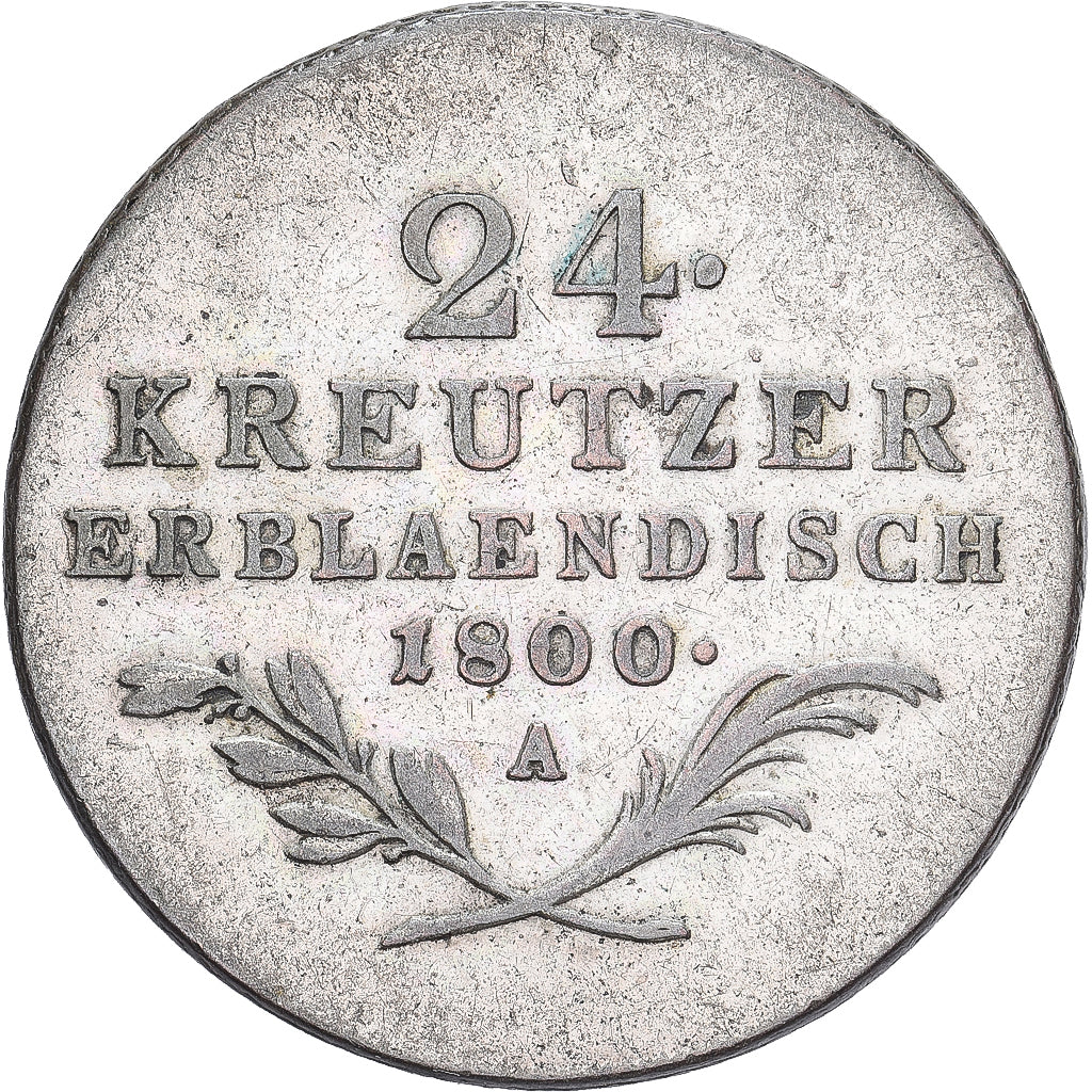 Austria, Franz II, 24 Kreuzer, 1800, Vienna, Argento, BB+, KM:2148