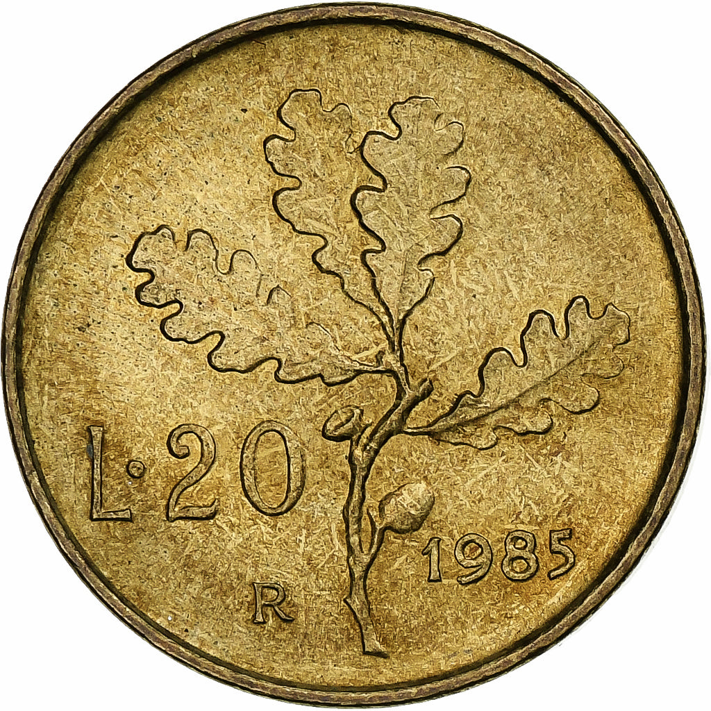 Italië, 20 Lire, 1985