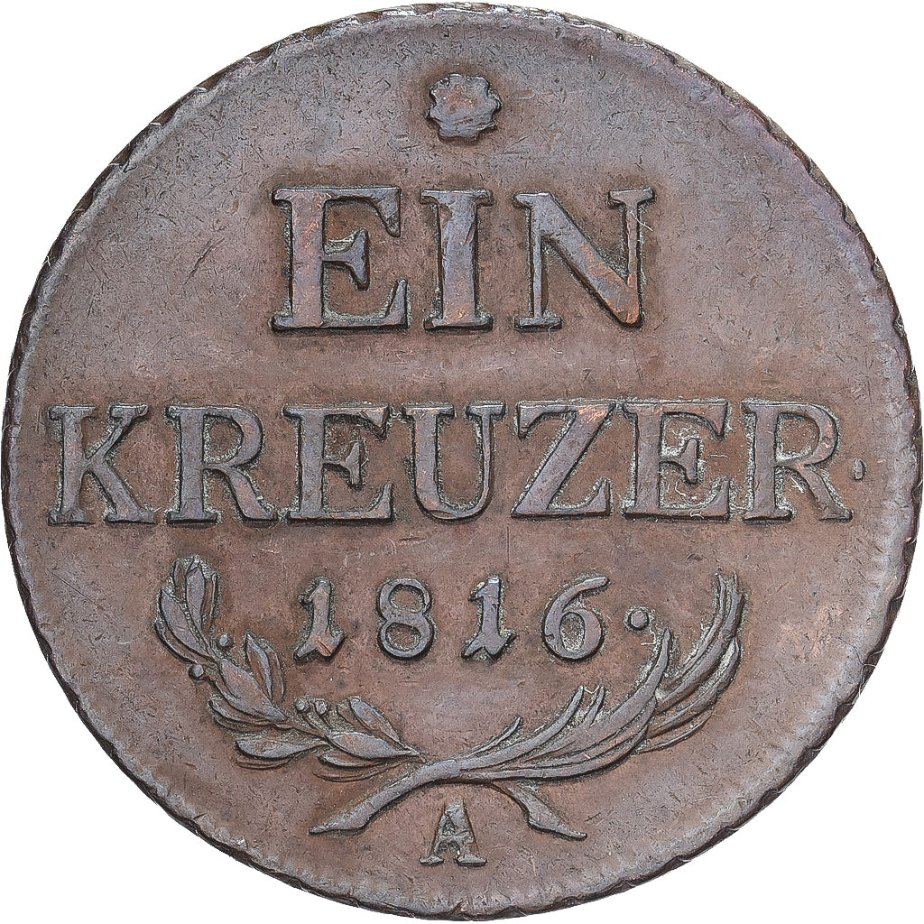Autriche, François Ier, 1 Kreuzer, 1816, Vienne, Cuivre, TTB, KM:2113