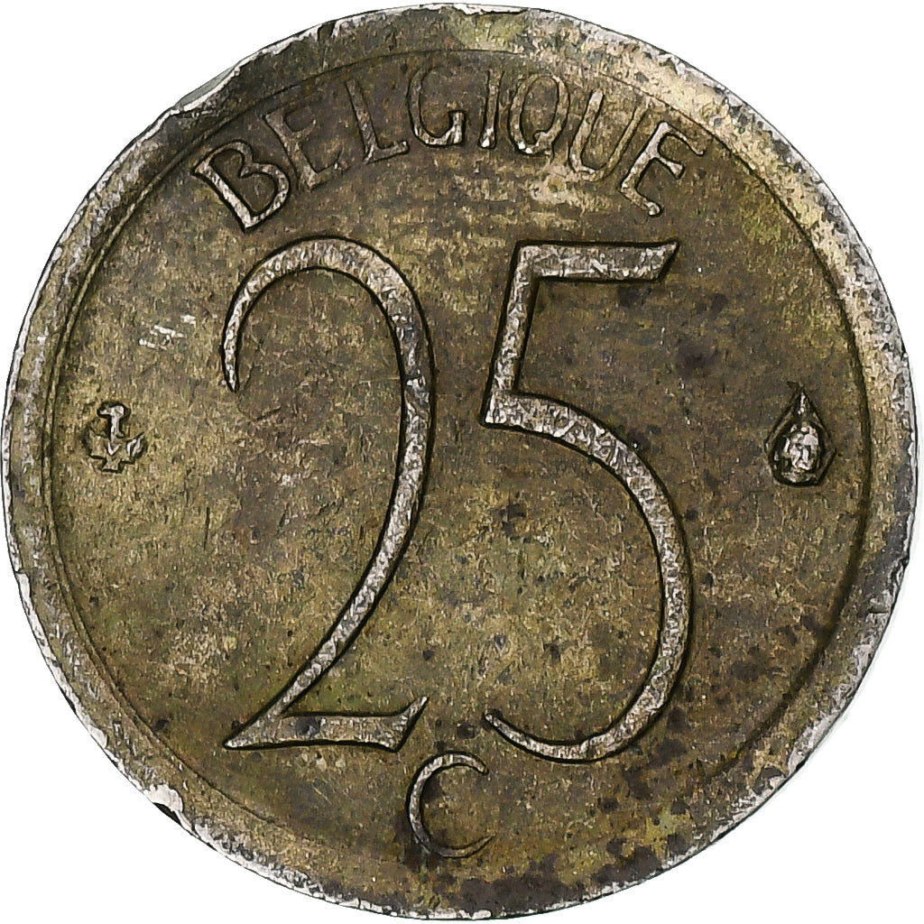 Belgique, 25 Centimes, 1970