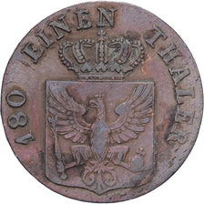 Prussia, Friedrich Wilhelm III, 2 Pfenninge, 1826, Düsseldorf, Copper