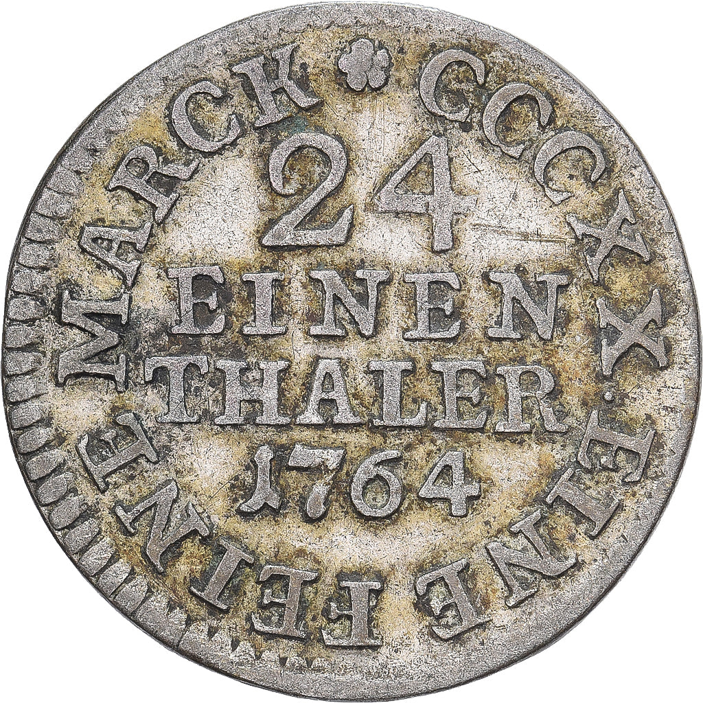 Electorate of Saxony, Friedrich August III, 1/24 Thaler, 1764, Dresden, Lingote