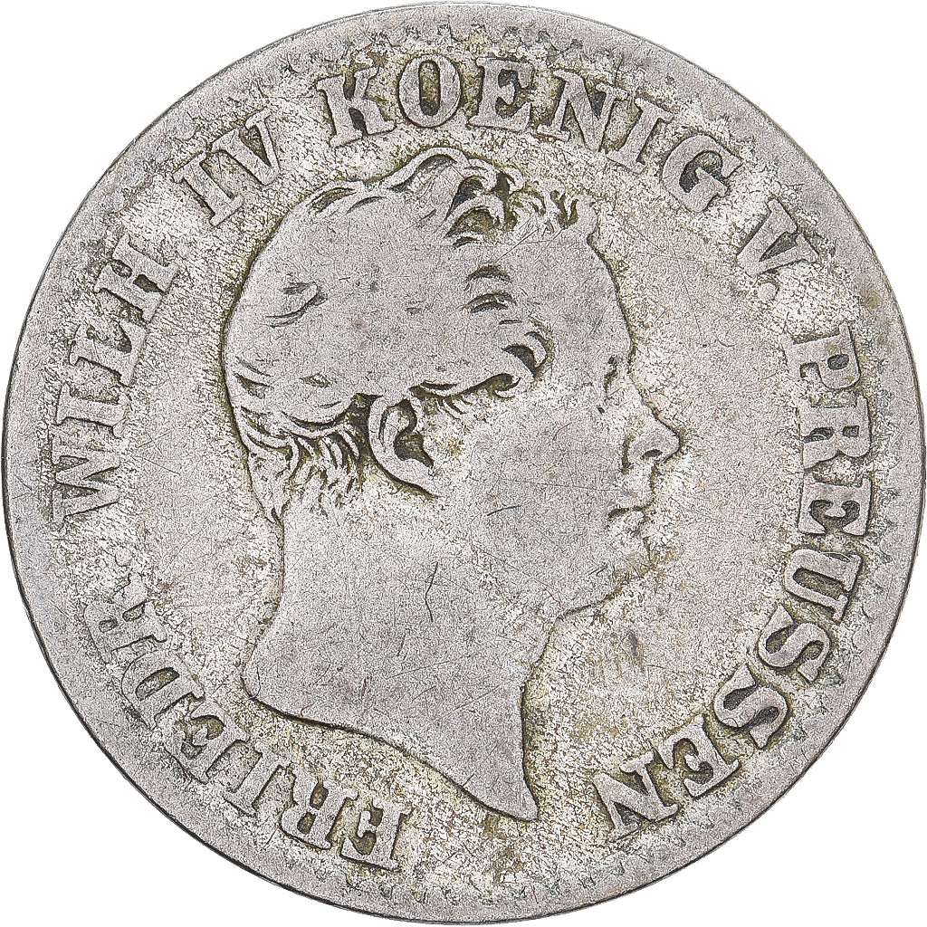 Prússia, Friedrich Wilhelm IV, 2-1/2 Silber Groschen, 1842, Berlin, Prata