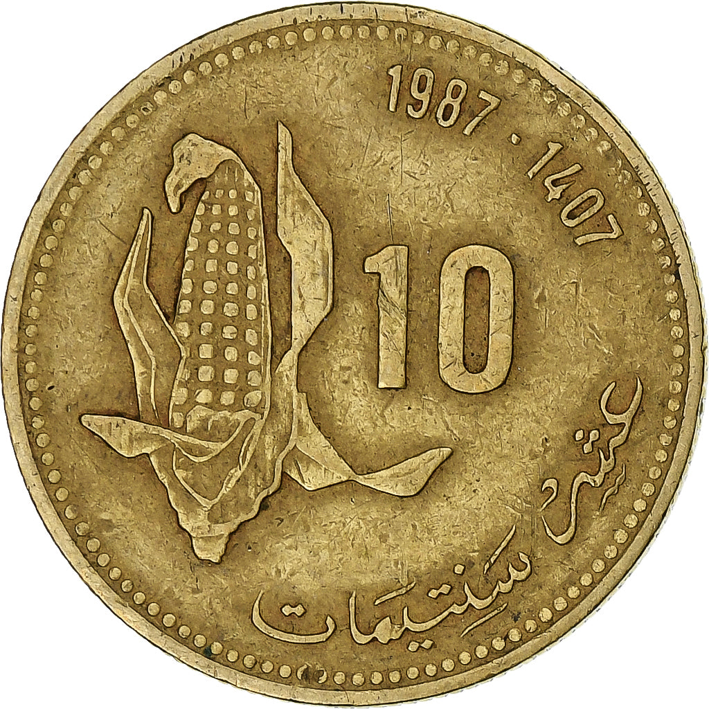 Morocco, 10 Santimat, 1987/AH1407