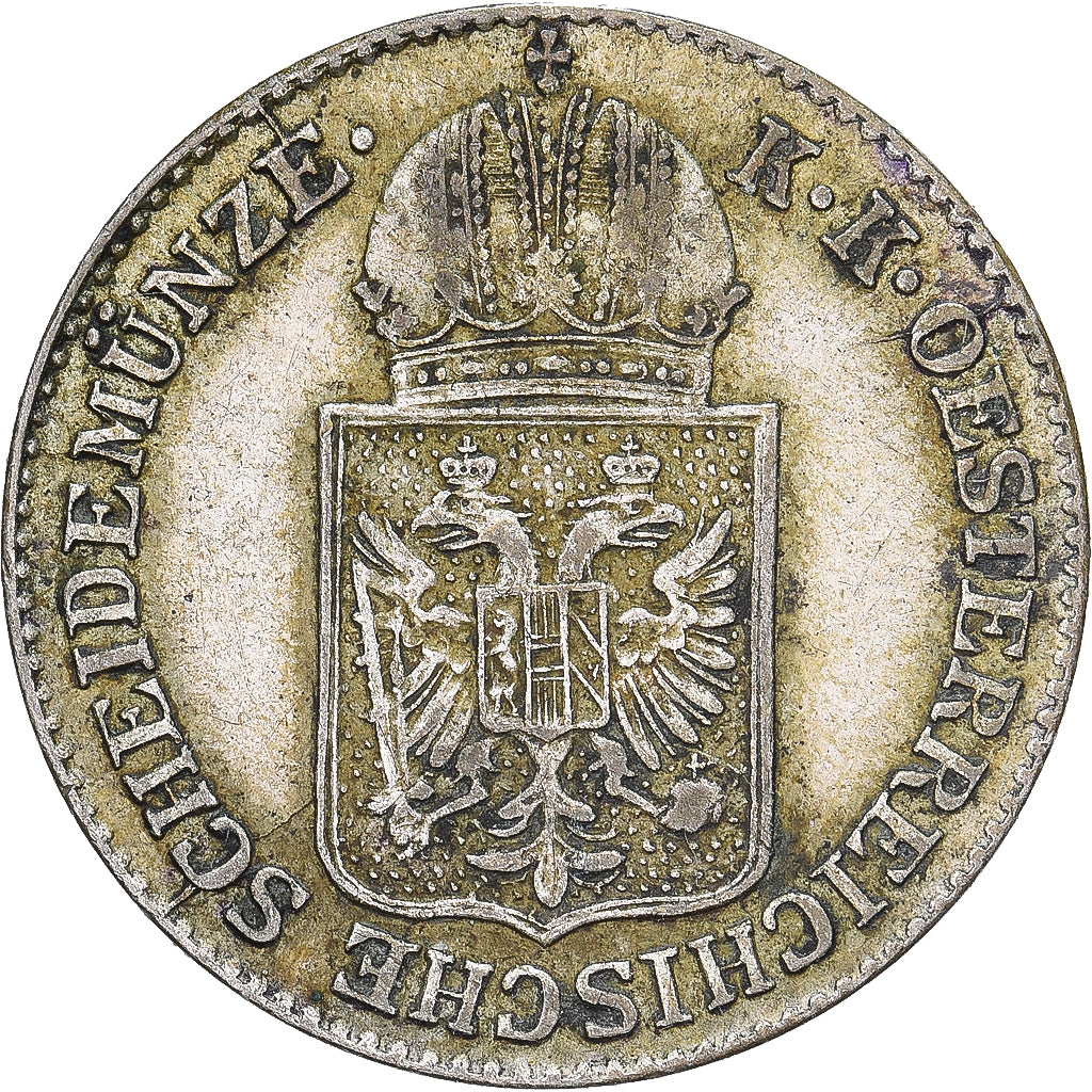 Austria, Franz Joseph I, 6 Kreuzer, 1849, Vienna, Srebro, AU(55-58), KM:2200