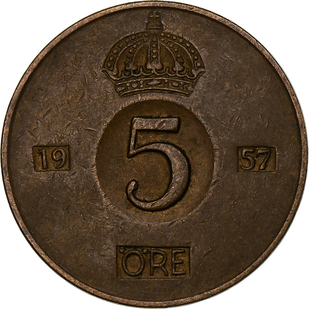 Schweden, 5 Öre, 1957