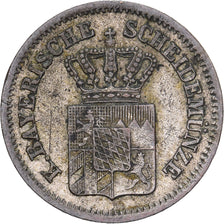 Kingdom of Bavaria, Ludwig II, 1 Kreuzer, 1868, Munich, Argento, BB, KM:873