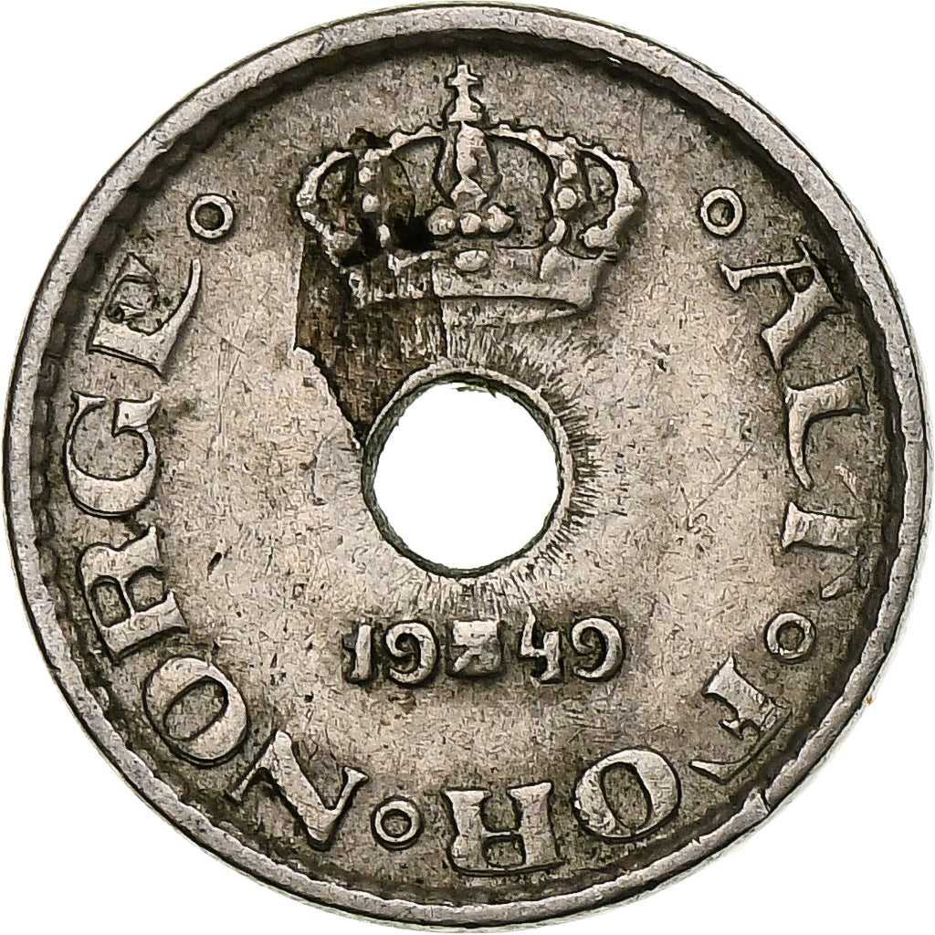 Norvegia, 10 Öre, 1949