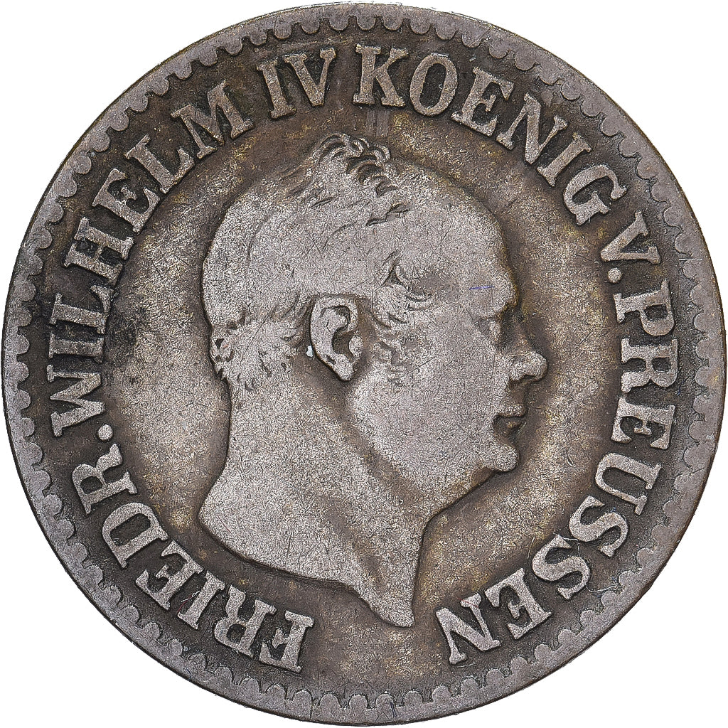 Prússia, Friedrich Wilhelm IV, 1 Silber Groschen, 1856, Berlin, Prata