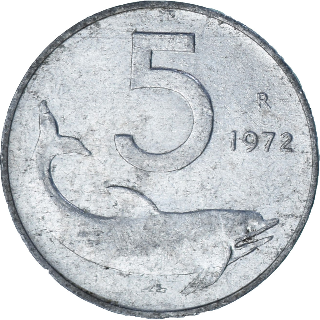 Italia, 5 Lire, 1972