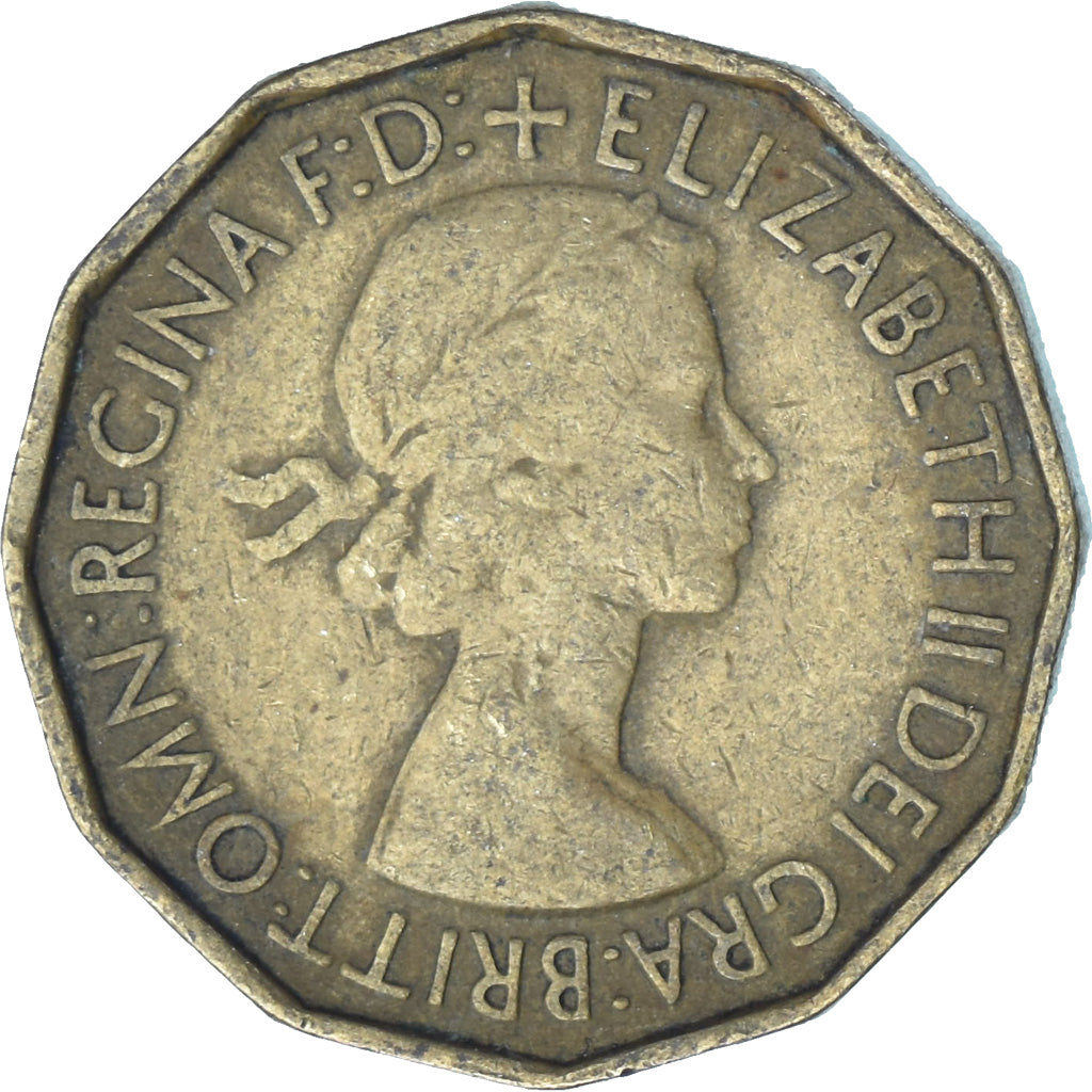 Großbritannien, 3 Pence, 1953