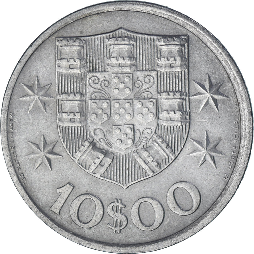 Portugal, 10 Escudos, 1973