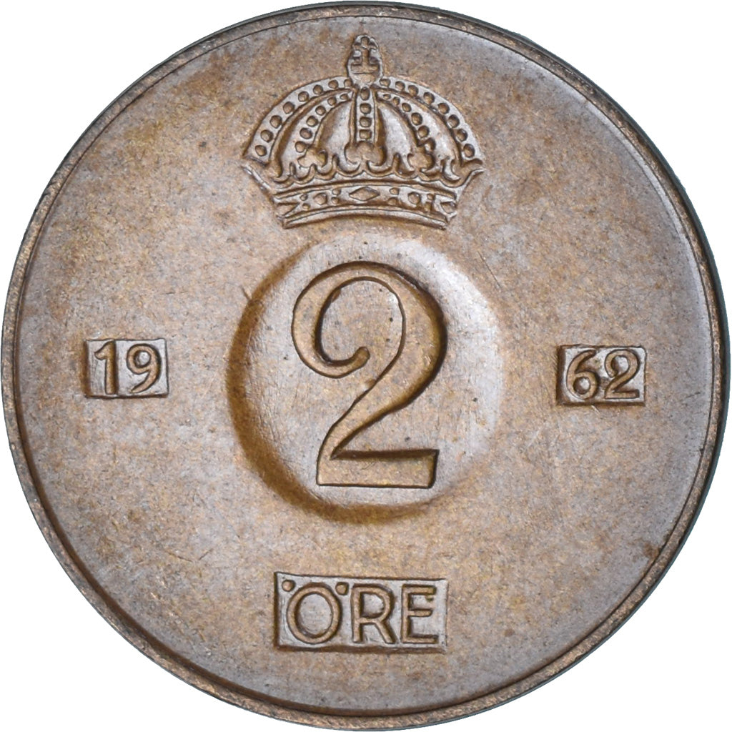 Svezia, 2 Öre, 1962