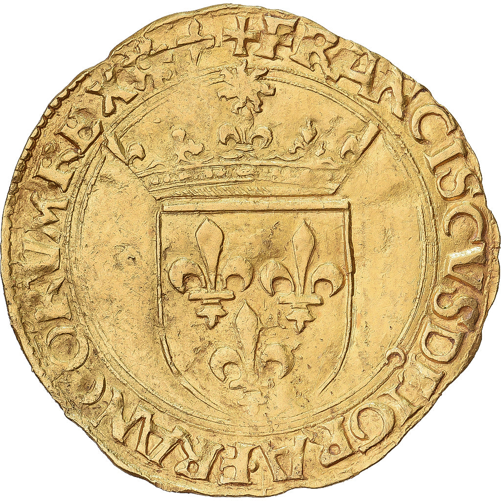 France, François Ier, Ecu d'or, 1519-1540, Lyon, Or, TTB