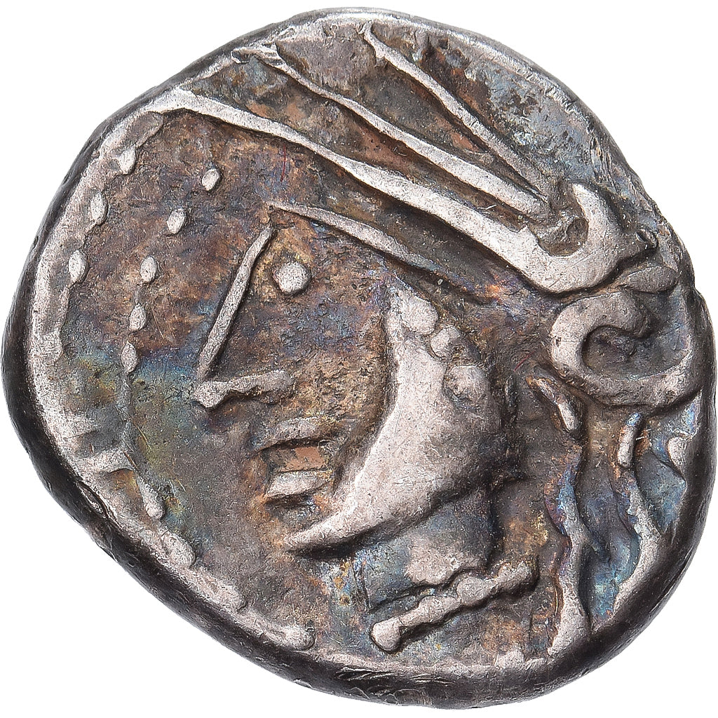 Lingones, Quinarius, 2nd-1st centuries BC, Srebro, VF(30-35), Delestrée:3195