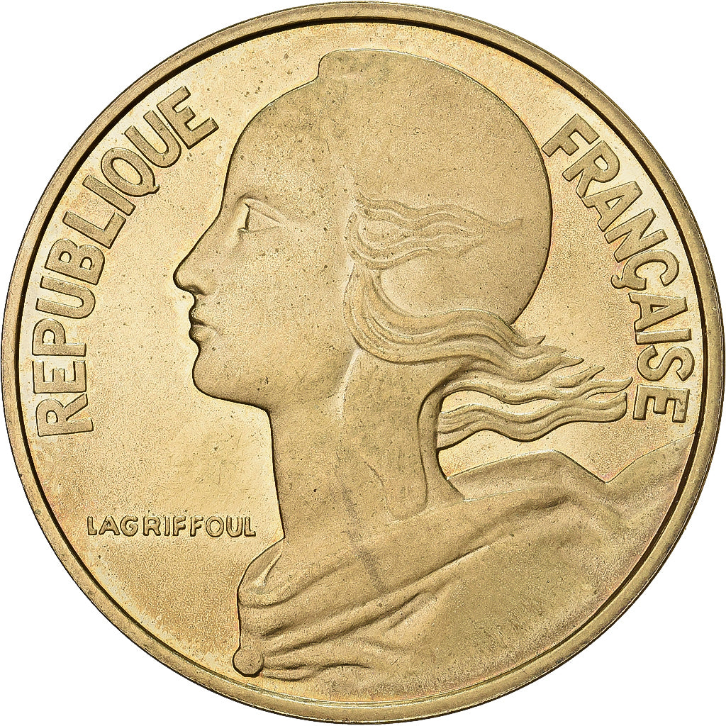 France, 20 Centimes, Marianne, 1962, Paris, Piéfort, Cupro-aluminium-nickel