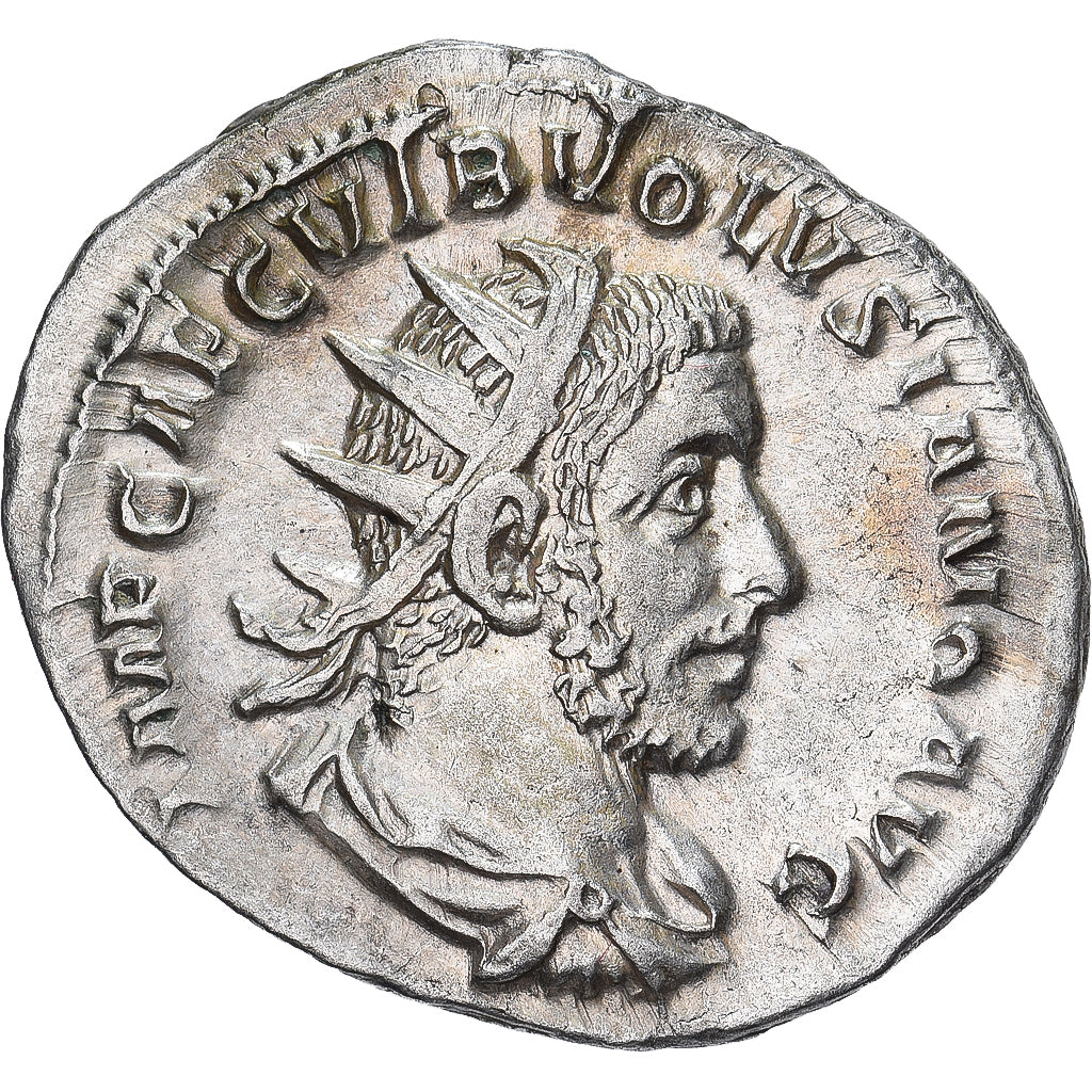 Volusian, Antoninianus, 253, Rome, Plata, EBC, RIC:141