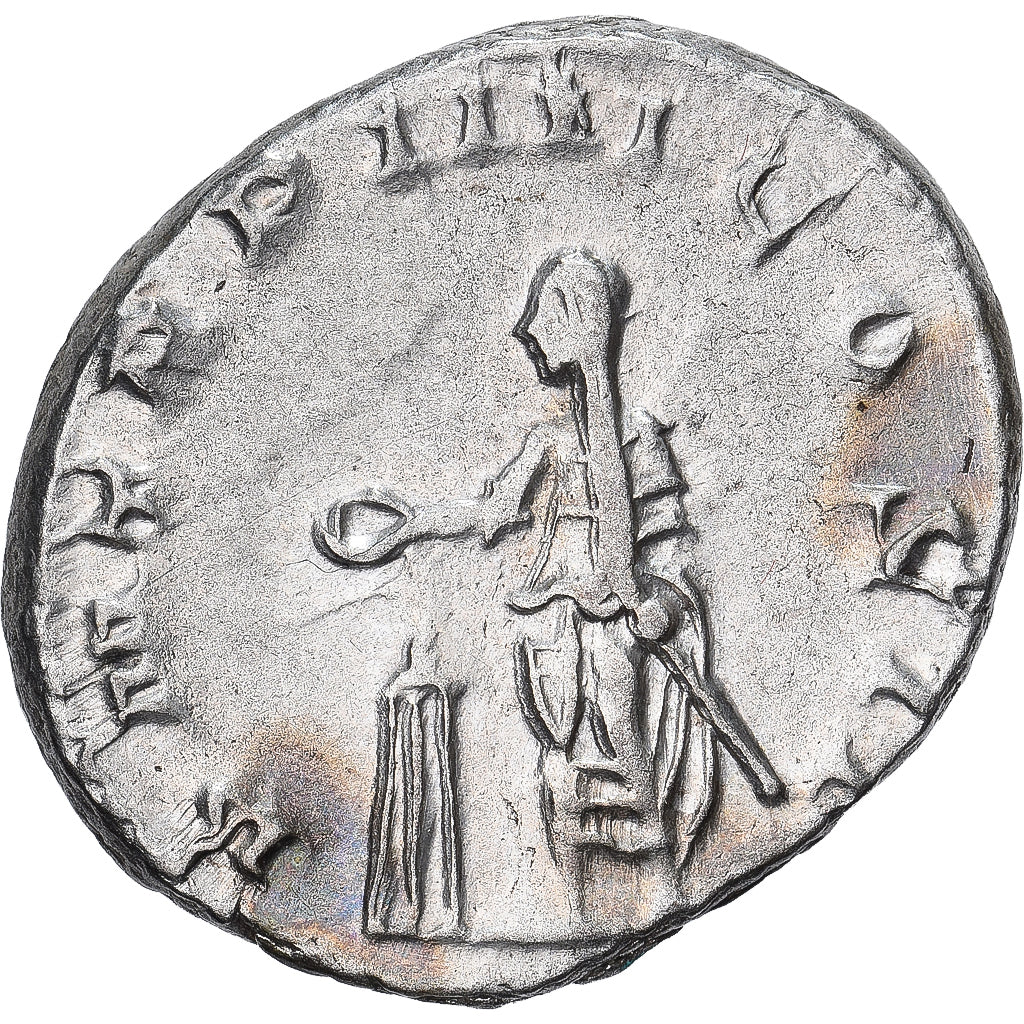 Volusian, Antoninianus, 253, Rome, Plata, EBC, RIC:141