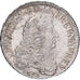 Francia, Louis XIV, Ecu aux 8 L, 1691, La Rochelle, reformed, Plata, MBC
