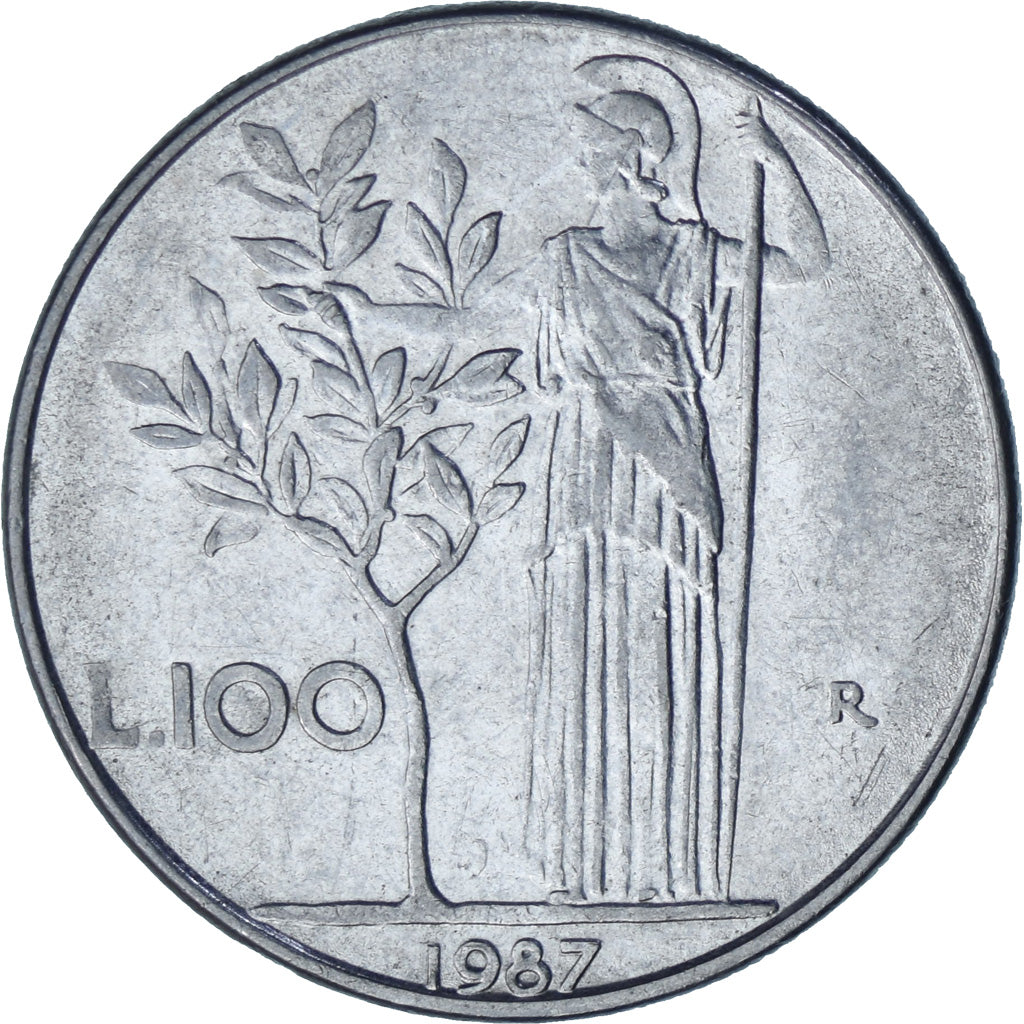 Itália, 100 Lire, 1987