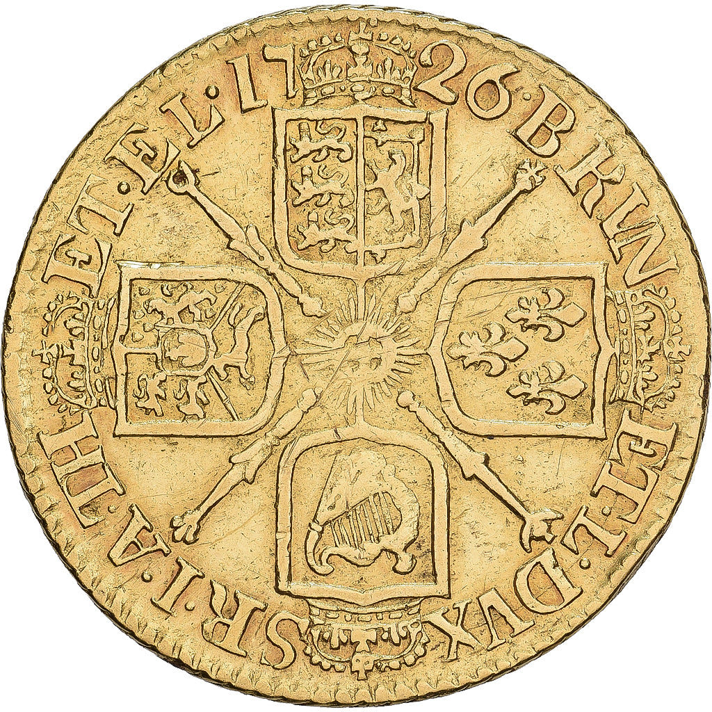 United Kingdom, George I, 1 Guinea, 1726, London, Gold, EF(40-45), Spink:3633
