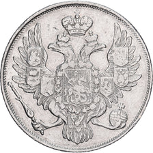 Russia, Nicholas I, 3 Roubles, 1831, Saint Petersburg, Platinum, VF(30-35)