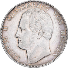 Grand Duchy of Hessen, Ludwig II, 2 Thaler, 1844, Darmstadt, Zilver, ZF, KM:320