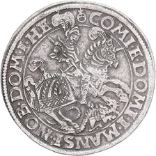 County of Mansfeld-Friedeburg, Bruno II, 1 Thaler, 1587, Eisleben, Zilver, ZF