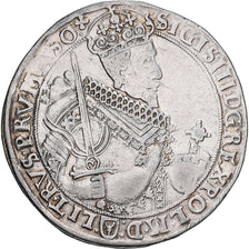 Poland–Lithuania, Sigismund III, 1 Thaler, 1630, Bydgoszcz, Argento, BB