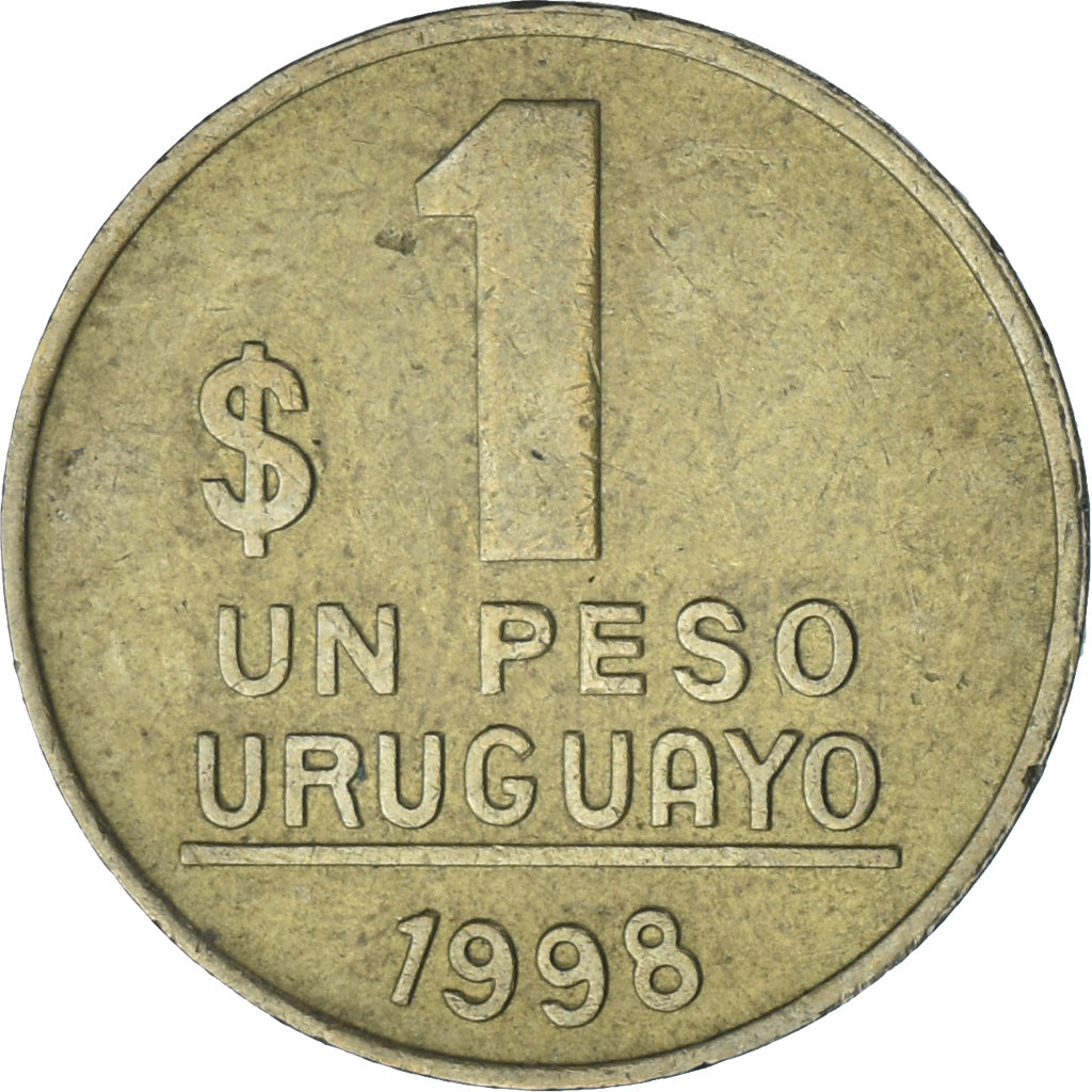 Uruguay, Un Peso Uruguayo, 1998