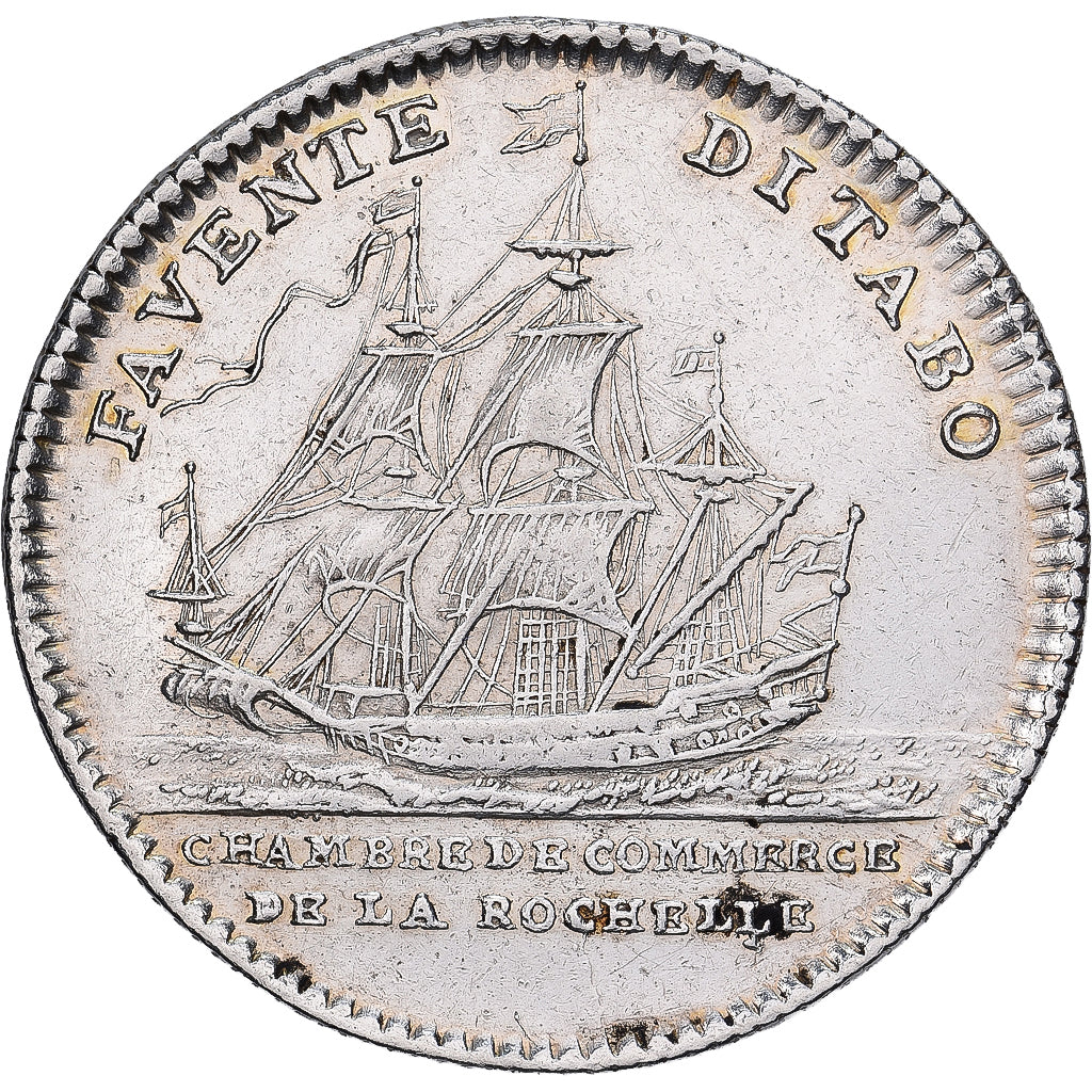 Frankreich, betaalpenning, Louis XV, Chambre de Commerce de La Rochelle, Silber