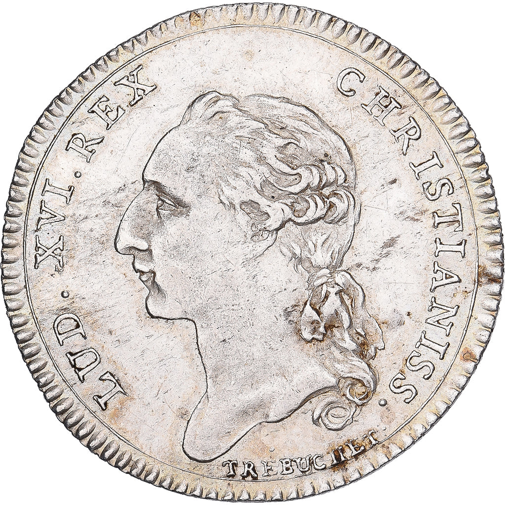 Francia, zeton, Louis XVI, Juges et consuls de La Rochelle, 1760, Plata