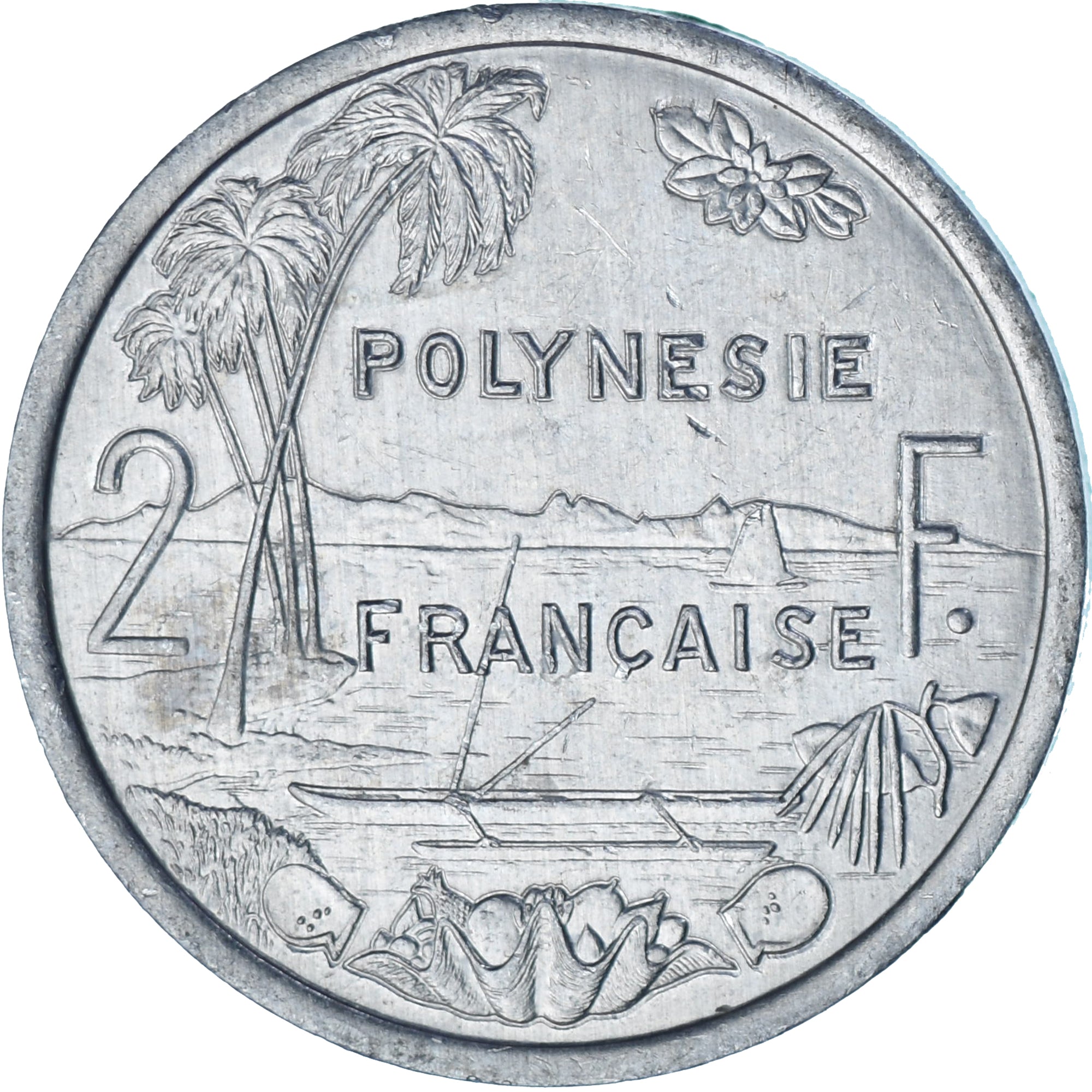 French Polynesia, 2 Francs, 1999