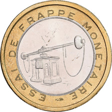 France, 1 Euro, Essai de frappe, Pessac, Bi-Metallic, AU(55-58)