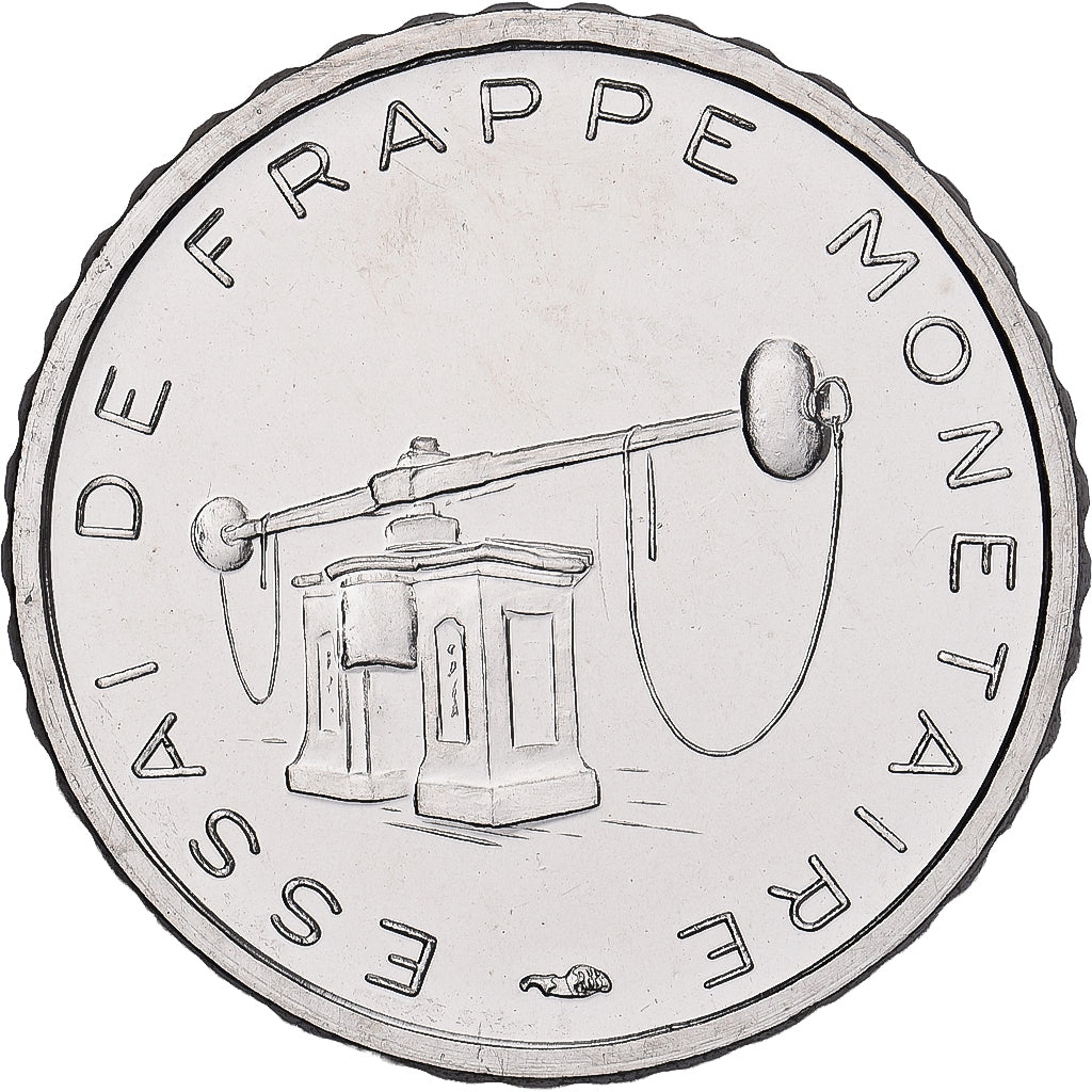 França, 50 Centimes, Essai de frappe, Pessac, Cobre-níquel, AU(55-58)