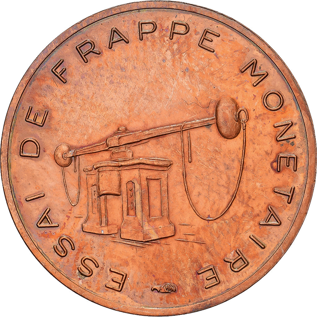Francia, 5 Centimes, Essai de frappe, Pessac, Acciaio placcato rame, SPL-