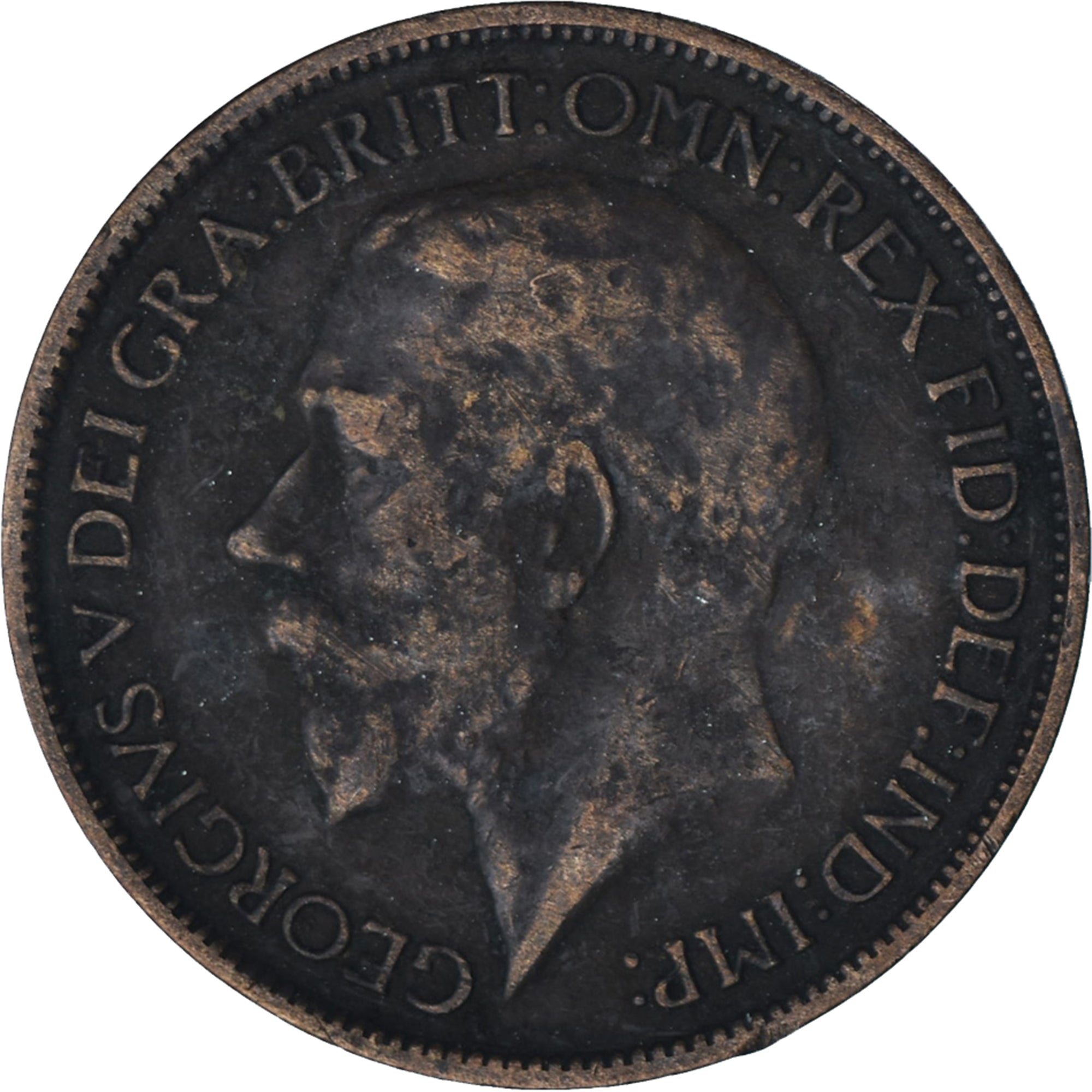 Grã-Bretanha, 1/2 Penny, 1917