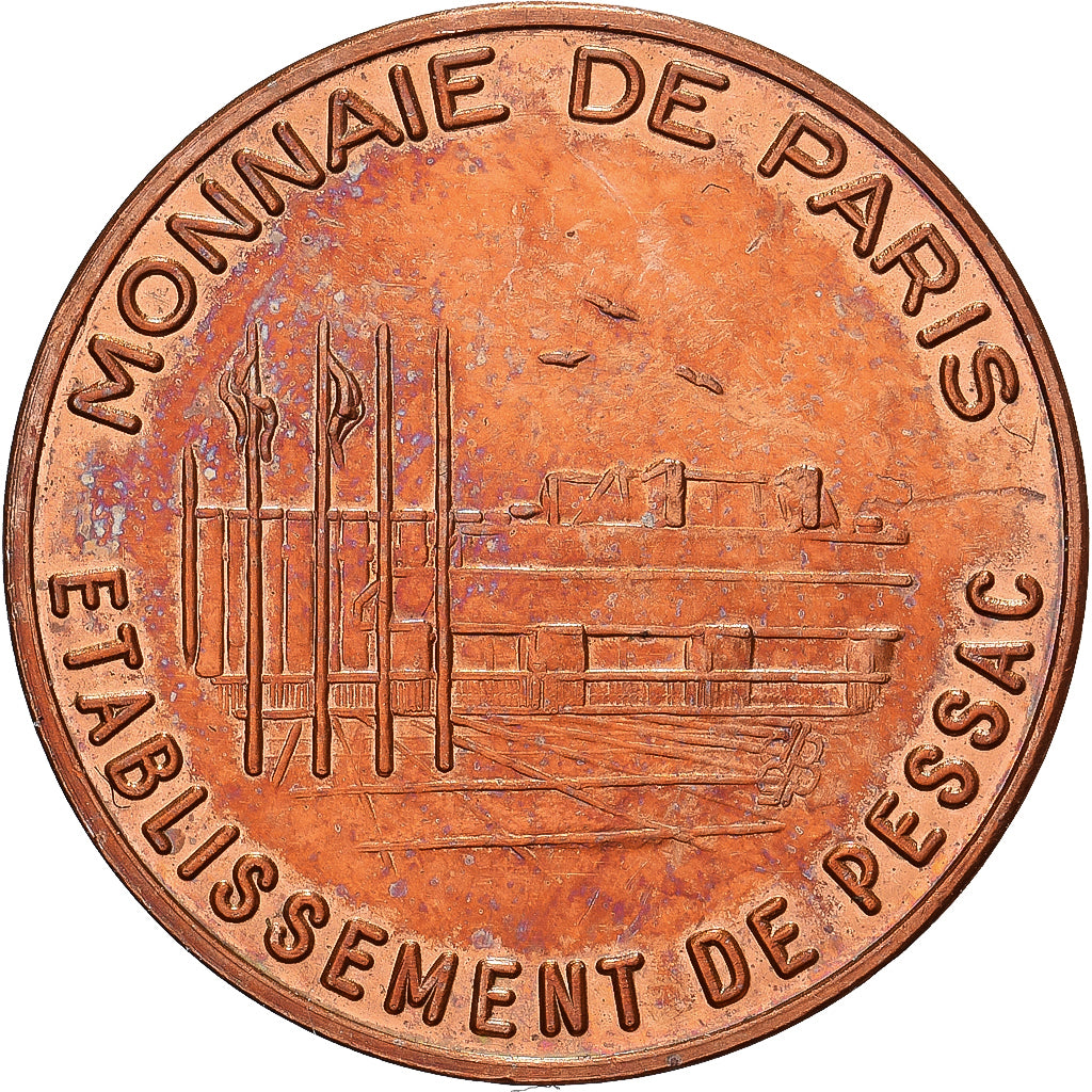 Francia, 1 Centime, Essai de frappe, Pessac, Cobre chapado en acero, EBC