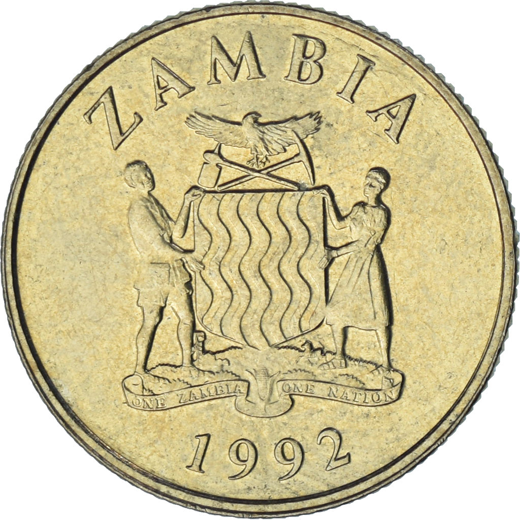 Zambia, 5 Kwacha, 1992