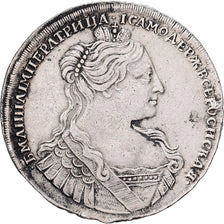 Russia, Anna, 1 Rouble, 1734, Moscow, Silver, EF(40-45)