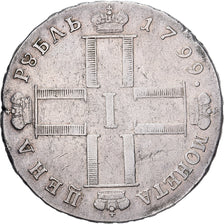 Russia, Peter I, 1 Rouble, 1799, Saint Petersburg, Silver, EF(40-45)