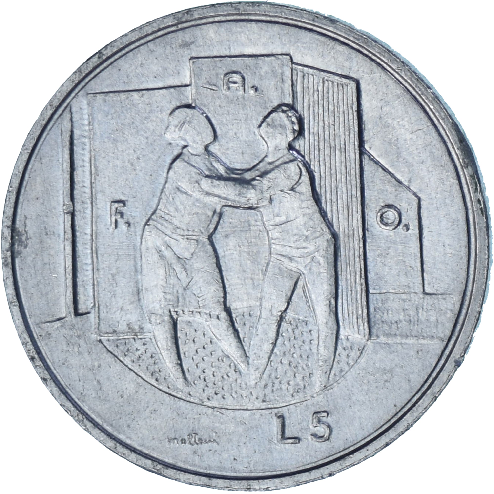 San Marino, 5 Lire, 1976