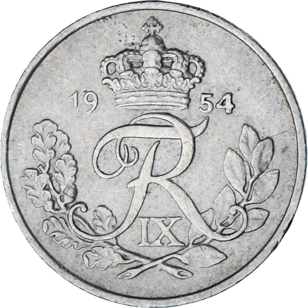 Dinamarca, 10 Öre, 1954