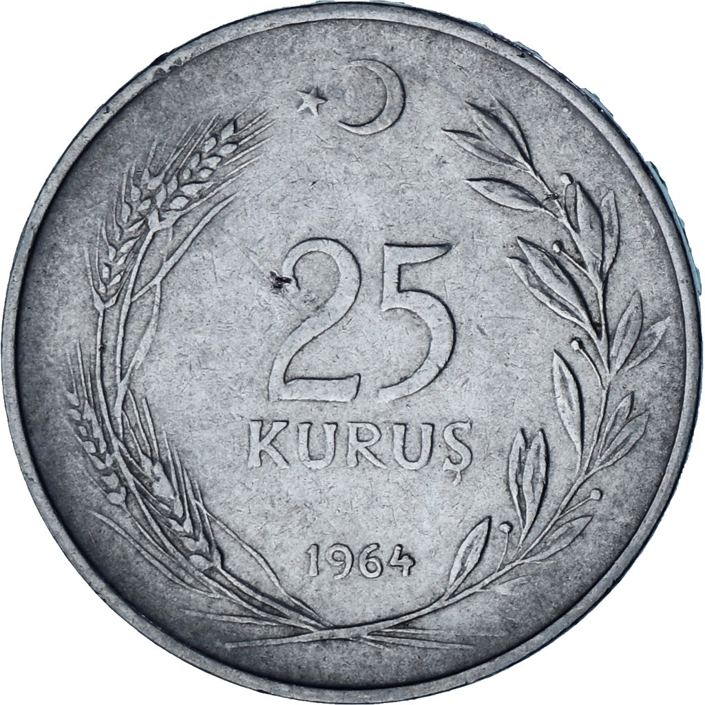 Turquía, 25 Kurus, 1964