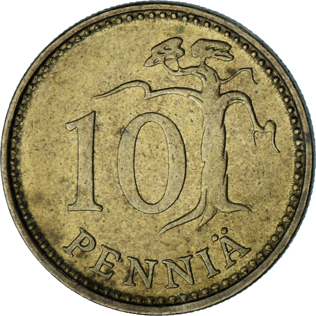 Finlande, 10 Pennia, 1982