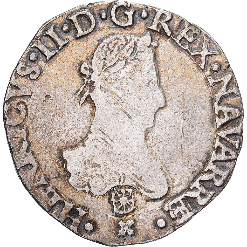 Kingdom of Navarre, Henri III (Henri II de Béarn), 1 Franc, 1582, Saint-Palais