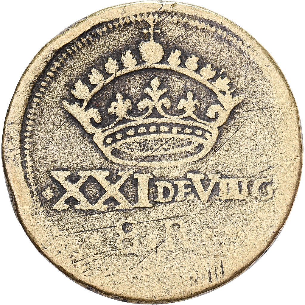 Spagna, Philip IV, Poids monétaire, 8 Réaux, Madrid, Bronzo, MB