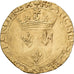 France, François Ier, Ecu d'or, 1519-1540, Toulouse, Or, TB+, Gadoury:315