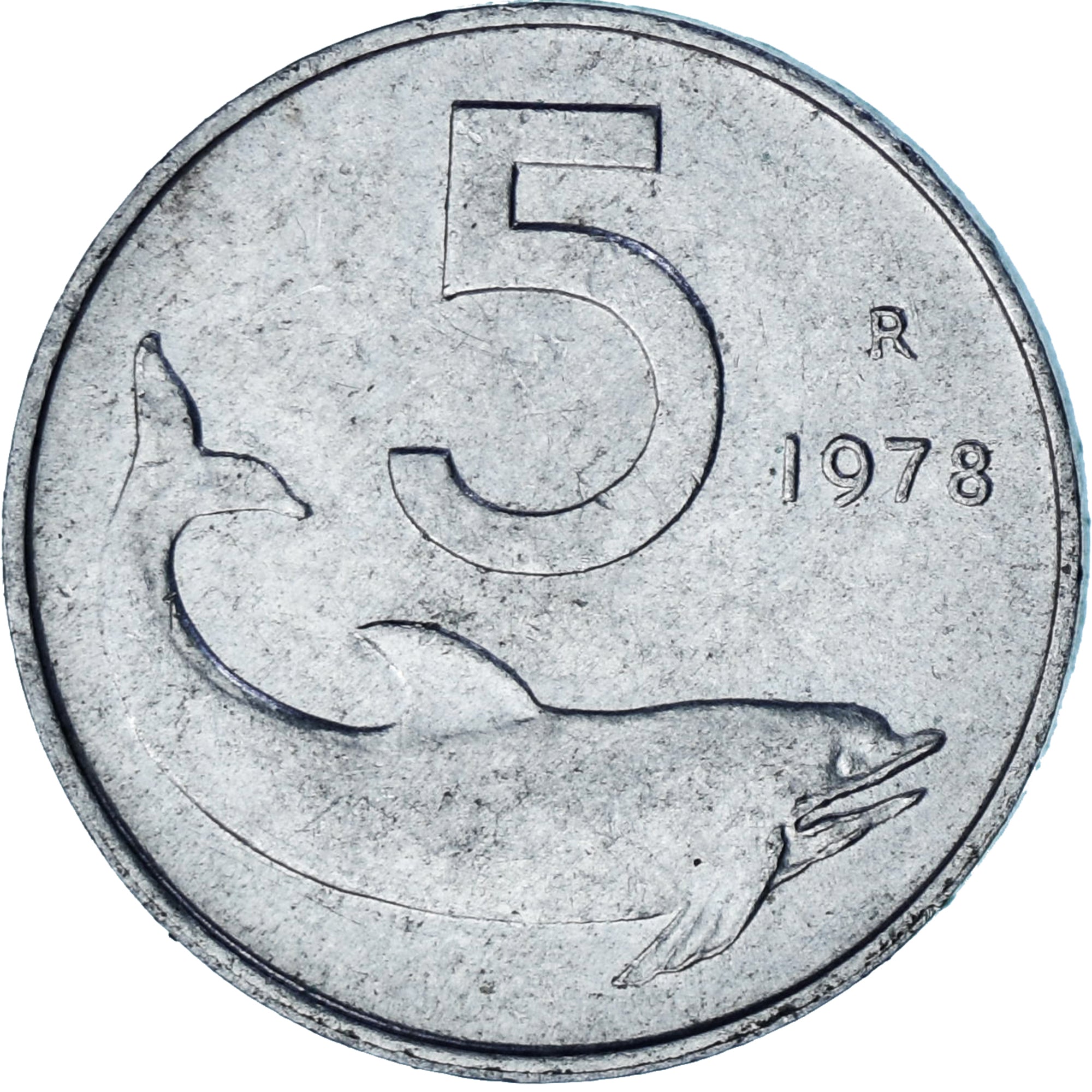 Włochy, 5 Lire, 1978