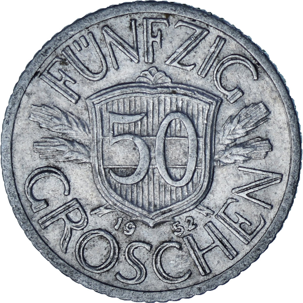 Áustria, 50 Groschen, 1952